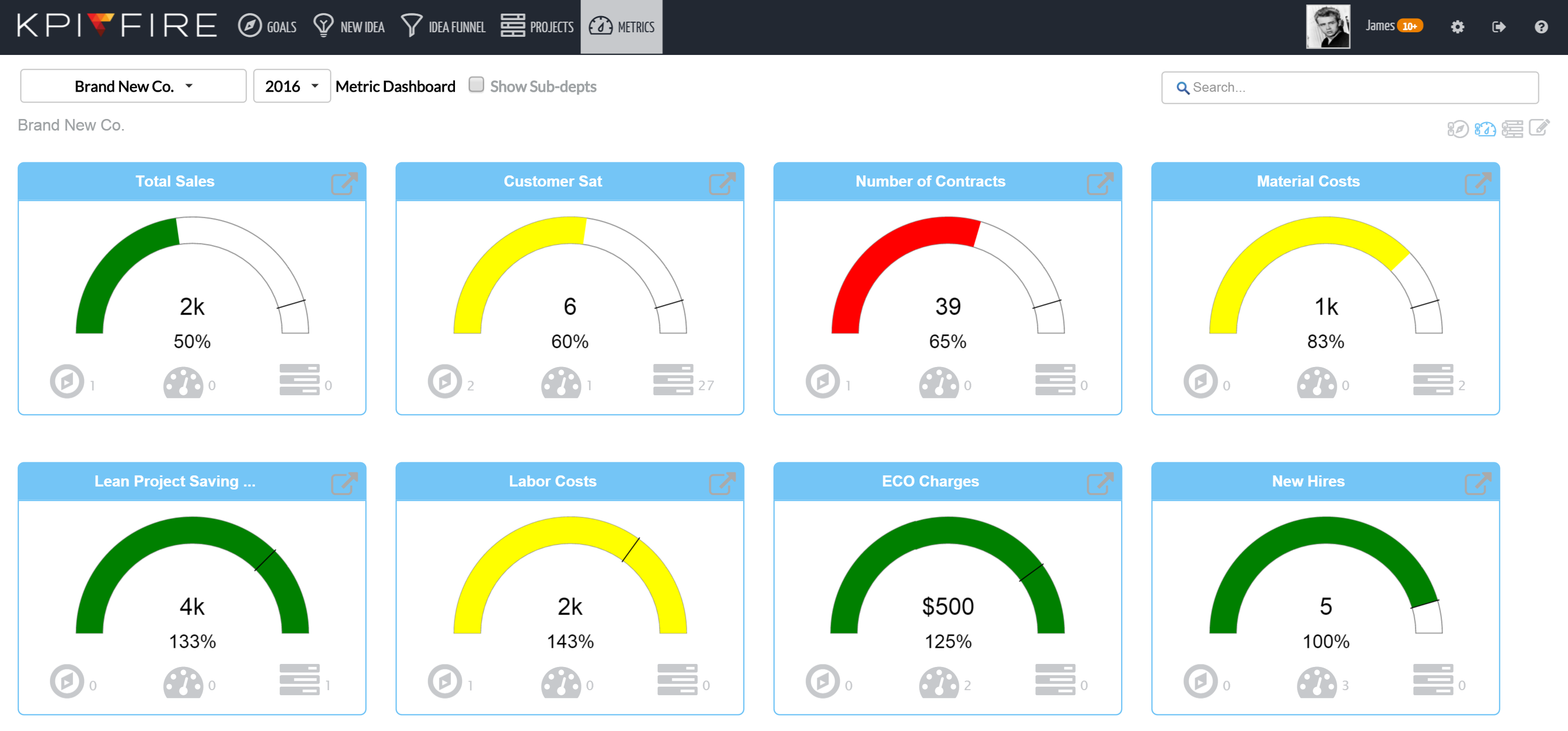 Lean Six Sigma Project Tracking Software | KPI Fire