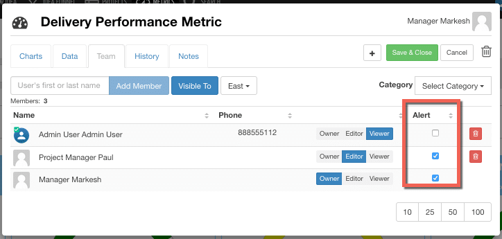 Metric-Owner-Alerts