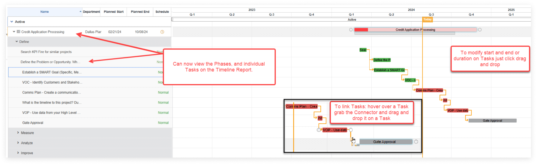 Project Timeline and Portfolio