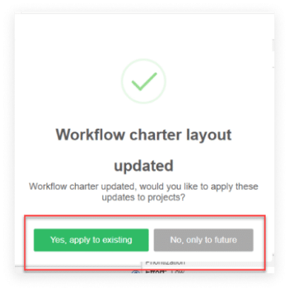 Update Workflow Applied to all Existing Projects